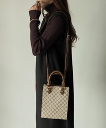 Riberry | モノグラムスクエアショルダーミニバッグ(ショルダーバッグ)