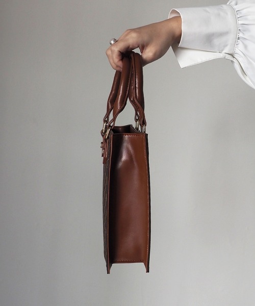 Riberry（リベリー）の「モノグラムスクエアショルダーミニバッグ（ショルダーバッグ・レディース・アイボリー/ベージュ/ブラウン・FREE）」の14枚目の写真