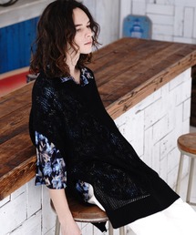 CASPER JOHN | High slit see through knit vest/ハイスリットシースルーニットベスト(ベスト)