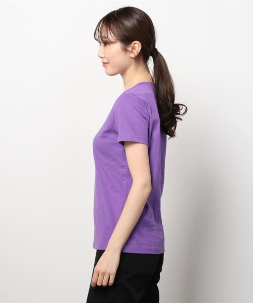 NIKE(ナイキ)の「NIKE/ナイキ WS DRI-FIT DFC クルー Tシャツ/ウィメンズ ドライフィット DFC クルー Tシャツ(Tシャツ/カットソー・レディース・パープル・XL/M/L/S)」の2枚目の写真
