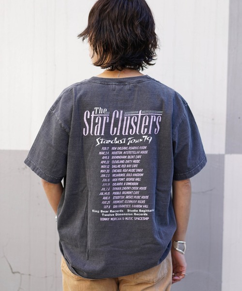 GOOD ROCK SPEED（グッドロックスピード）の「GOOD ROCK SPEED (グッドロックスピード)　別注ロックグラフィックTシャツ Star Clusters (ウィメンズ・ユニセックス)（Tシャツ/カットソー・レディース・ブラック・MEDIUM）」の3枚目の写真