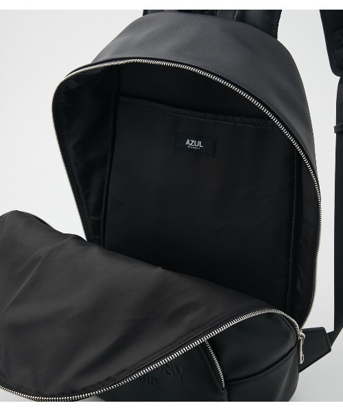 AZUL by moussy（アズールバイマウジー）の「AZUL EMBOSS BACK PACK/AZULエンボスバックパック（トートバッグ・メンズ・ブラック・FREE）」の4枚目の写真