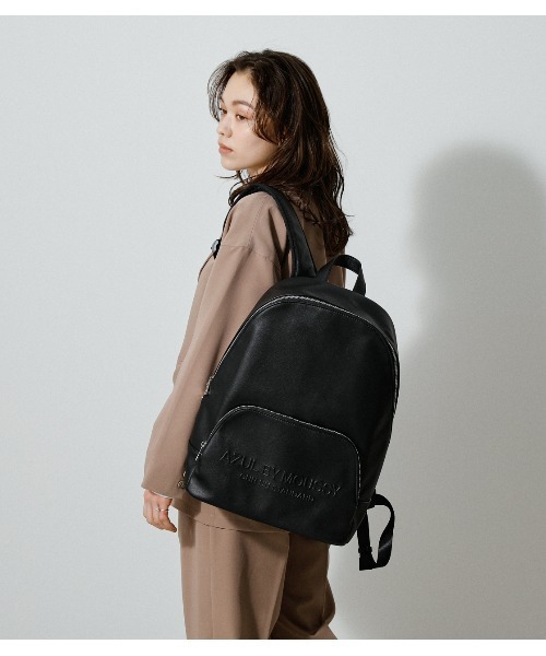 AZUL by moussy（アズールバイマウジー）の「AZUL EMBOSS BACK PACK/AZULエンボスバックパック（トートバッグ・メンズ・ブラック・FREE）」の8枚目の写真