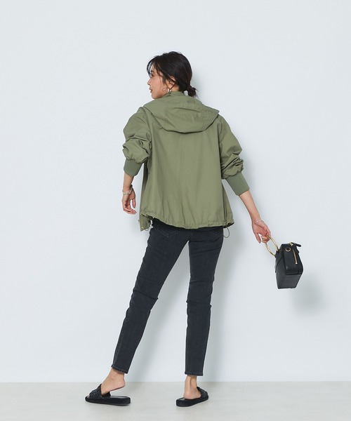 RIVE DROITE（リヴドロワ）の「ミリタリークロスブルゾン（ブルゾン・レディース・ネイビー/カーキ・FREE）」の11枚目の写真