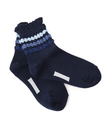 ◆ポコポコラインフリルショート丈ソックス