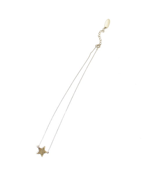 X-girl（エックスガール）の「【NYLON JAPAN4月号掲載】STAR STUD NECKLACE（ネックレス・レディース・シルバー/ゴールド・ONE SIZE）」の3枚目の写真
