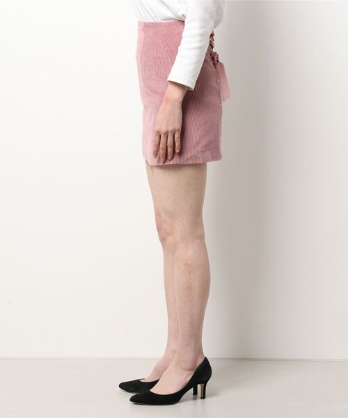 lissi Boutique（リージーブティック）の「【lissi Boutique】サイトリボンミニスカート（スカート・レディース・ピンク/ベージュ・SMALL/MEDIUM）」の8枚目の写真