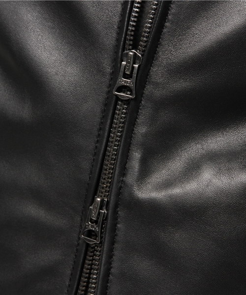 EDIFICE（エディフィス）の「◇ラムレザーライダース（ライダースジャケット・メンズ・ブラック/ベージュ・50/44/48/46）」の10枚目の写真