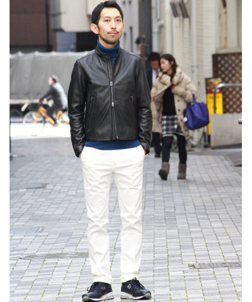 EDIFICE（エディフィス）の「◇ラムレザーライダース（ライダースジャケット・メンズ・ブラック/ベージュ・50/44/48/46）」の13枚目の写真