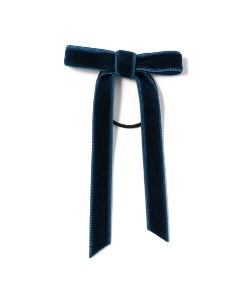 こども ビームス(コドモビームス)の「lusikka / ベルベット リボンゴム(ヘアゴム・キッズ・ブラック/ベージュ/グレー/ピンク/ブルー系その他3/イエロー系その他6/インディゴブルー/グレー系その他/ネイビー/レッド系その他2/イエロー系その他4/ブラック系その他4/ブラウン系その他・ONE SIZE)」の7枚目の写真