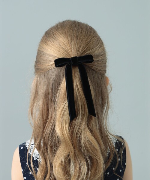 こども ビームス(コドモビームス)の「lusikka / ベルベット リボンゴム(ヘアゴム・キッズ・ブラック/ベージュ/グレー/ピンク/ブルー系その他3/イエロー系その他6/インディゴブルー/グレー系その他/ネイビー/レッド系その他2/イエロー系その他4/ブラック系その他4/ブラウン系その他・ONE SIZE)」の21枚目の写真