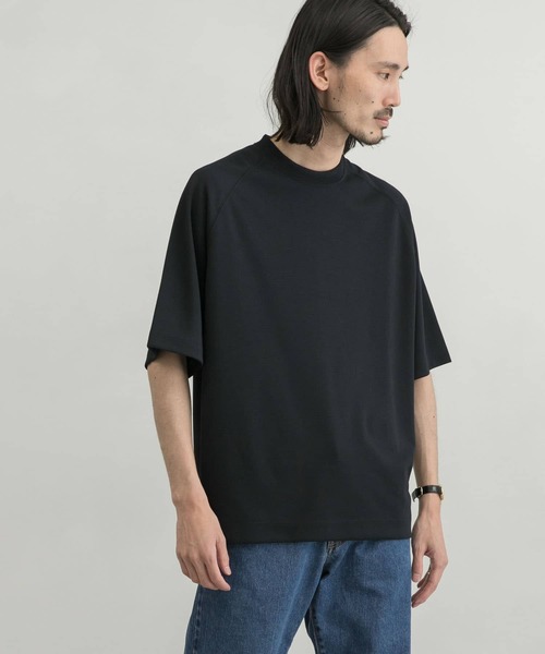 URBAN RESEARCH（アーバンリサーチ）の「『UR TECH ひやサラクール』リラックスTシャツ（Tシャツ/カットソー・メンズ・ホワイト/ブラック/ネイビー/ブルー系その他/チャコールグレー/グリーン系その他・SMALL/MEDIUM/LARGE/X-LARGE）」の5枚目の写真