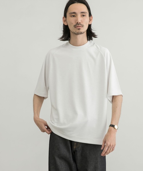 URBAN RESEARCH（アーバンリサーチ）の「『UR TECH ひやサラクール』リラックスTシャツ（Tシャツ/カットソー・メンズ・ホワイト/ブラック/ネイビー/ブルー系その他/チャコールグレー/グリーン系その他・SMALL/MEDIUM/LARGE/X-LARGE）」の10枚目の写真