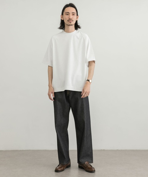 URBAN RESEARCH（アーバンリサーチ）の「『UR TECH ひやサラクール』リラックスTシャツ（Tシャツ/カットソー・メンズ・ホワイト/ブラック/ネイビー/ブルー系その他/チャコールグレー/グリーン系その他・SMALL/MEDIUM/LARGE/X-LARGE）」の11枚目の写真