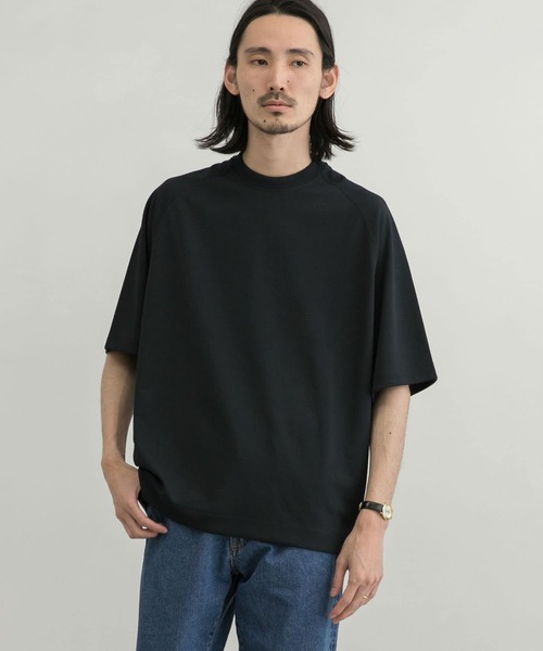 URBAN RESEARCH（アーバンリサーチ）の「『UR TECH ひやサラクール』リラックスTシャツ（Tシャツ/カットソー・メンズ・ホワイト/ブラック/ネイビー/ブルー系その他/チャコールグレー/グリーン系その他・SMALL/MEDIUM/LARGE/X-LARGE）」の21枚目の写真