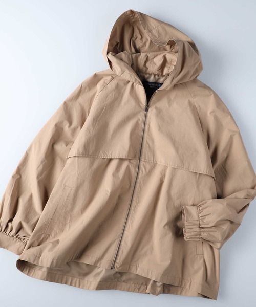 HONEYSUCKLE ROSE（ハニーサックルローズ）の「【HONEYSUCKLE ROSE】フラップ付きブルゾン（マウンテンパーカー・レディース・オフホワイト/ベージュ・L/M）」の13枚目の写真