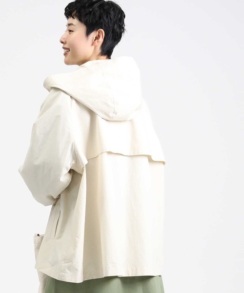 HONEYSUCKLE ROSE（ハニーサックルローズ）の「【HONEYSUCKLE ROSE】フラップ付きブルゾン（マウンテンパーカー・レディース・オフホワイト/ベージュ・L/M）」の7枚目の写真