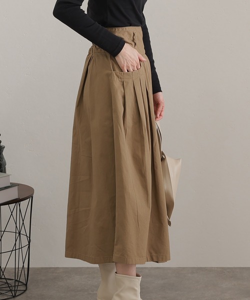 フロントタックフレアスカート（スカート）｜ElegChic（エレグシック）