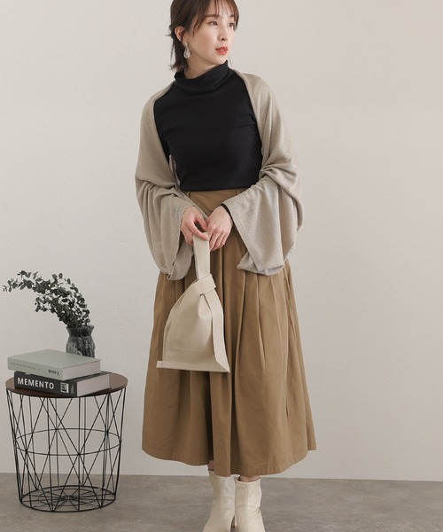 フロントタックフレアスカート（スカート）｜ElegChic（エレグシック）