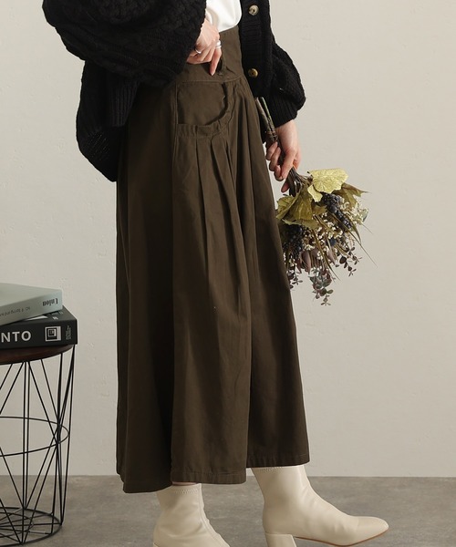 フロントタックフレアスカート（スカート）｜ElegChic（エレグシック）