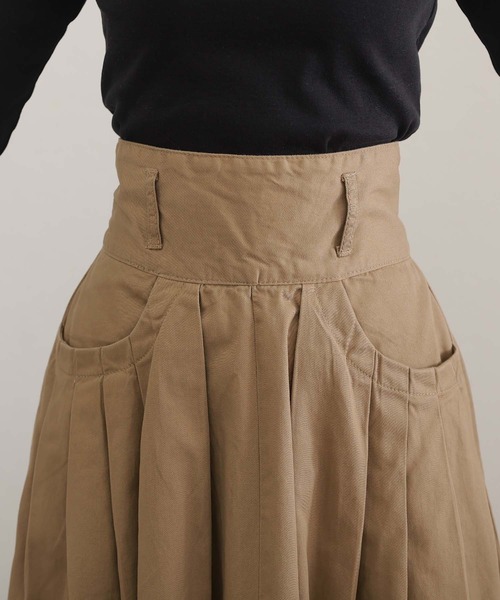 フロントタックフレアスカート（スカート）｜ElegChic（エレグシック）