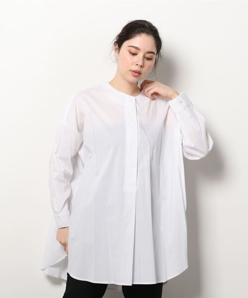 RAWLIFE(ロウライフ)の「SUGAR ROSE/シュガー ローズ/ニットベスト+ビッグシャツセット(シャツ/ブラウス・レディース・ブラック/オフホワイト・FREE)」の5枚目の写真