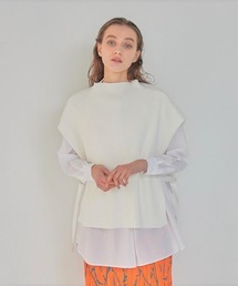 RAWLIFE | SUGAR ROSE/シュガー ローズ/ニットベスト＋ビッグシャツセット(シャツ/ブラウス)