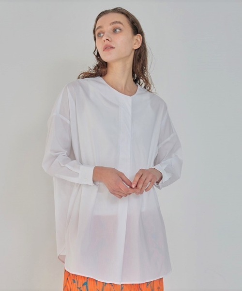 RAWLIFE(ロウライフ)の「SUGAR ROSE/シュガー ローズ/ニットベスト+ビッグシャツセット(シャツ/ブラウス・レディース・ブラック/オフホワイト・FREE)」の10枚目の写真