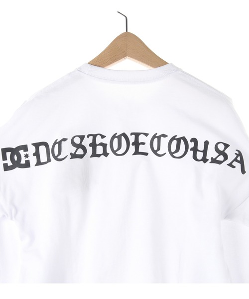 DC SHOES（ディーシーシューズ）の「22 KD BACK LOGO LS/DCキッズバックプリント長袖ロンT（Tシャツ/カットソー・キッズ・ホワイト/ブラック・130/140/150/160/100/110/120）」の6枚目の写真