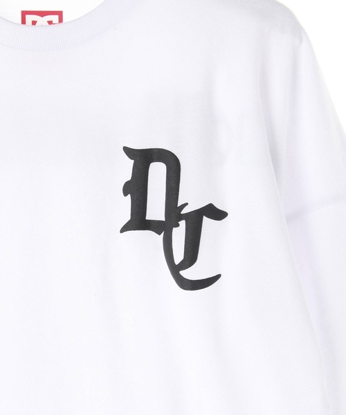 DC SHOES（ディーシーシューズ）の「22 KD BACK LOGO LS/DCキッズバックプリント長袖ロンT（Tシャツ/カットソー・キッズ・ホワイト/ブラック・130/140/150/160/100/110/120）」の7枚目の写真