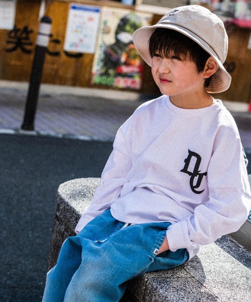 DC SHOES（ディーシーシューズ）の「22 KD BACK LOGO LS/DCキッズバックプリント長袖ロンT（Tシャツ/カットソー・キッズ・ホワイト/ブラック・130/140/150/160/100/110/120）」の12枚目の写真