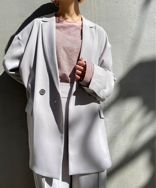 CIAOPANIC（チャオパニック）の「バックスリットテーラードジャケット（テーラードジャケット・レディース・ライトグレー/ブラウン/ベージュ・SMALL/MEDIUM）」の11枚目の写真