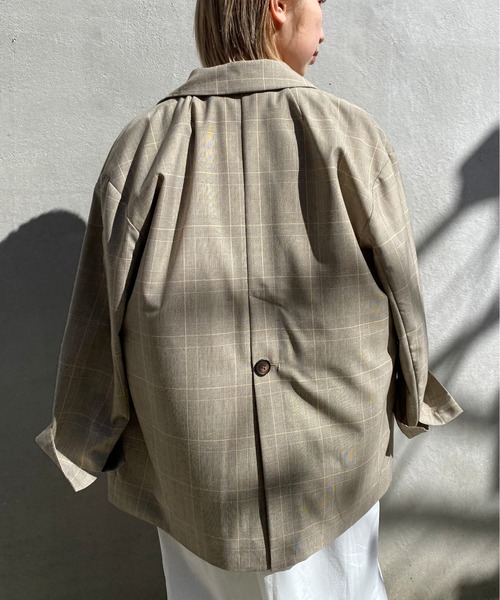 CIAOPANIC（チャオパニック）の「バックスリットテーラードジャケット（テーラードジャケット・レディース・ライトグレー/ブラウン/ベージュ・SMALL/MEDIUM）」の18枚目の写真
