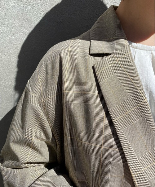 CIAOPANIC（チャオパニック）の「バックスリットテーラードジャケット（テーラードジャケット・レディース・ライトグレー/ブラウン/ベージュ・SMALL/MEDIUM）」の19枚目の写真