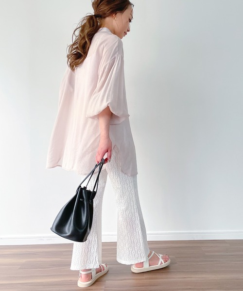 JUNOAH（ジュノア）の「フラワーレースイージーパンツ（その他パンツ・レディース・ホワイト/ブラック/ブルー系その他/ベージュ系その他・LARGE/MEDIUM）」の17枚目の写真