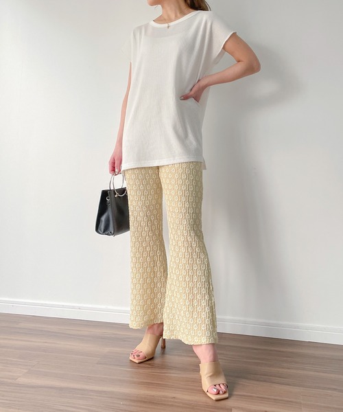 JUNOAH（ジュノア）の「フラワーレースイージーパンツ（その他パンツ・レディース・ホワイト/ブラック/ブルー系その他/ベージュ系その他・LARGE/MEDIUM）」の18枚目の写真