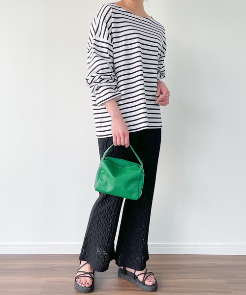 JUNOAH（ジュノア）の「フラワーレースイージーパンツ（その他パンツ・レディース・ホワイト/ブラック/ブルー系その他/ベージュ系その他・LARGE/MEDIUM）」の6枚目の写真