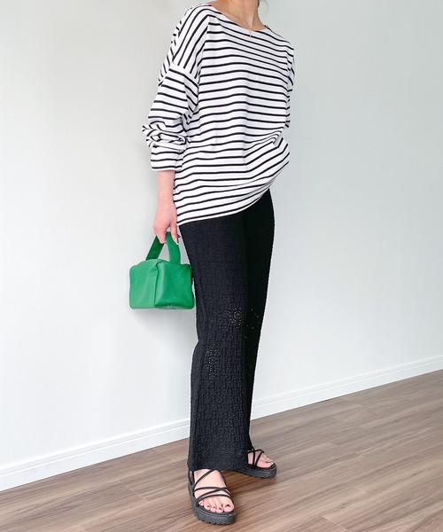 JUNOAH（ジュノア）の「フラワーレースイージーパンツ（その他パンツ・レディース・ホワイト/ブラック/ブルー系その他/ベージュ系その他・LARGE/MEDIUM）」の21枚目の写真