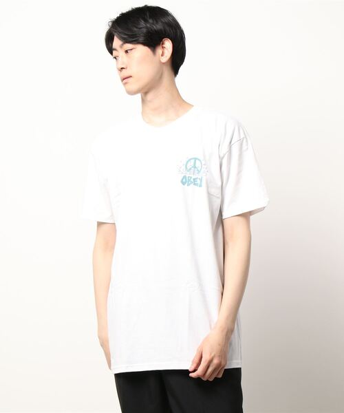 OBEY(オベイ)の「【OBEY】(UN)OBEY CITY BLOCK(Tシャツ/カットソー・メンズ・ブラック/ホワイト・X-LARGE/MEDIUM/LARGE)」の1枚目の写真