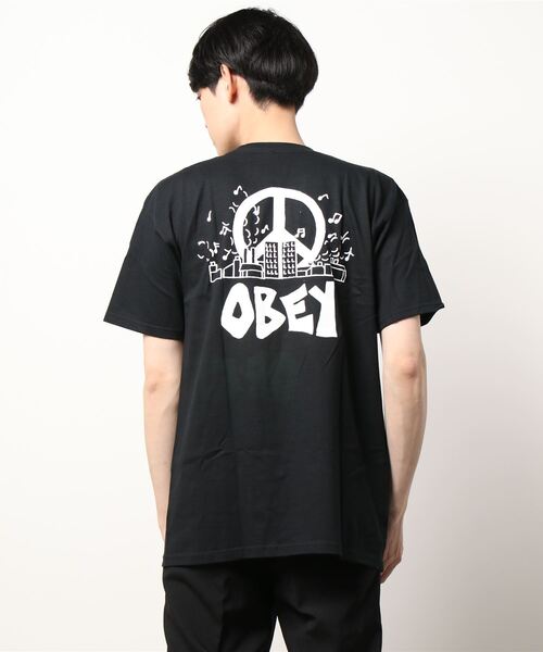 OBEY(オベイ)の「【OBEY】(UN)OBEY CITY BLOCK(Tシャツ/カットソー・メンズ・ブラック/ホワイト・X-LARGE/MEDIUM/LARGE)」の4枚目の写真