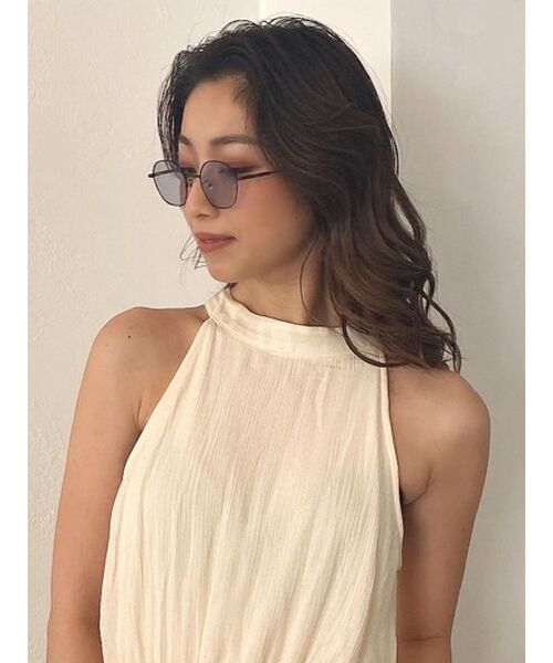 GYDA（ジェイダ）の「HEXAGONクリアサングラス（サングラス・レディース・ブラック/クリア・FREE）」の7枚目の写真