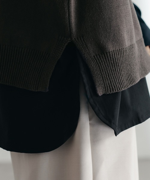 epnok（エプノック）の「ニットポロベスト（ベスト・メンズ・チャコールグレー/アイボリー/モカ・LARGE/MEDIUM/SMALL）」の15枚目の写真