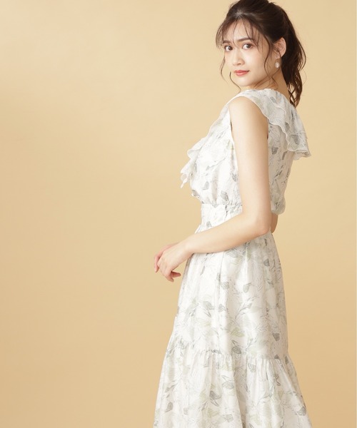 リーフプリントブラウス JILL by JILL STUART（ジルバイジルスチュアート）の「◇ライン