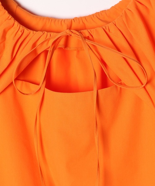 Heather（ヘザー）の「オープンネックブラウス（5分袖）　276362（シャツ/ブラウス・レディース・チャコールグレー/オレンジ/オフホワイト・FREE）」の12枚目の写真