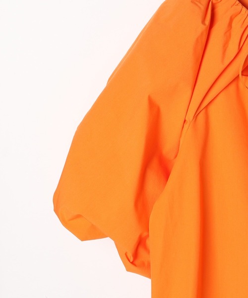 Heather（ヘザー）の「オープンネックブラウス（5分袖）　276362（シャツ/ブラウス・レディース・チャコールグレー/オレンジ/オフホワイト・FREE）」の13枚目の写真