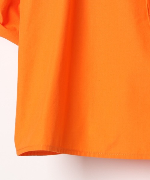 Heather（ヘザー）の「オープンネックブラウス（5分袖）　276362（シャツ/ブラウス・レディース・チャコールグレー/オレンジ/オフホワイト・FREE）」の5枚目の写真