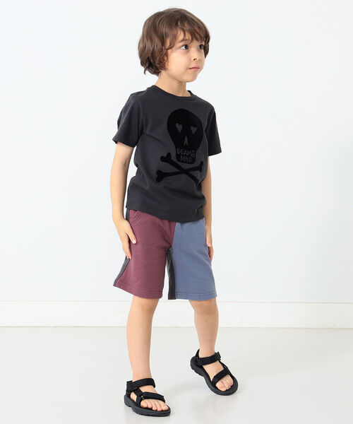 BEAMS mini（ビームスミニ）の「BEAMS mini / スカルフロッキー Tシャツ 22S (90～150㎝)（Tシャツ/カットソー・キッズ・オフホワイト/チャコールグレー・100/90/140/130/110/150/120）」の7枚目の写真