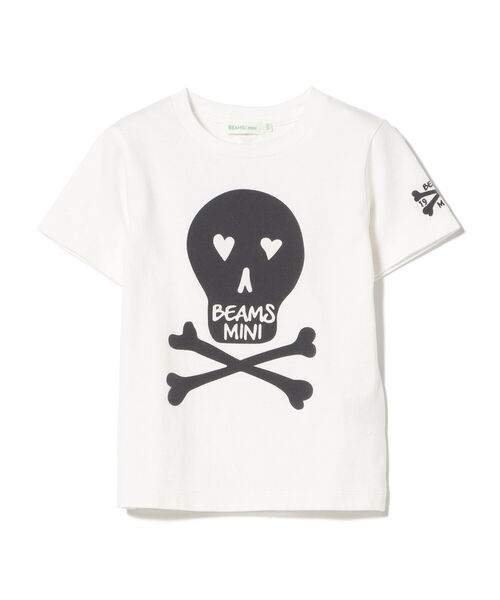 BEAMS mini（ビームスミニ）の「BEAMS mini / スカルフロッキー Tシャツ 22S (90～150㎝)（Tシャツ/カットソー・キッズ・オフホワイト/チャコールグレー・100/90/140/130/110/150/120）」の9枚目の写真