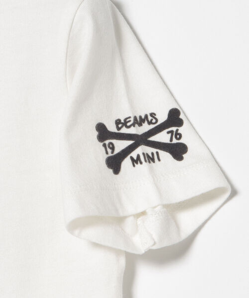BEAMS mini（ビームスミニ）の「BEAMS mini / スカルフロッキー Tシャツ 22S (90～150㎝)（Tシャツ/カットソー・キッズ・オフホワイト/チャコールグレー・100/90/140/130/110/150/120）」の11枚目の写真