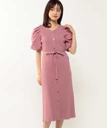 袖ボリュームニットワンピース【美人百花5月号掲載】